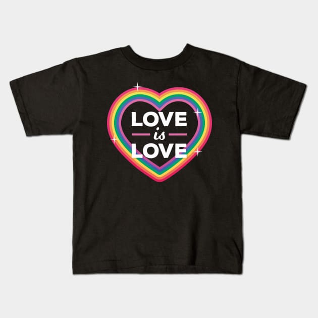 Love is love - PRIDE Kids T-Shirt by SmartLegion
